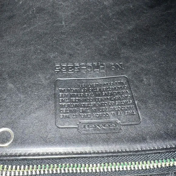 Coach vintage Black Leather briefcase